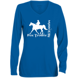 MISSOURI FOX TROTTER (white) 4HORSE 1788 Ladies' Moisture-Wicking Long Sleeve V-Neck Tee