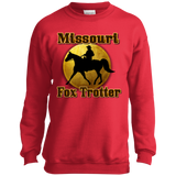 MISSOURI FOX TROTTER 1 PC90Y Youth Crewneck Sweatshirt