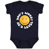 DON'T WORRY HE'S LEVEL (WHITE) 4424 Infant Fine Jersey Bodysuit