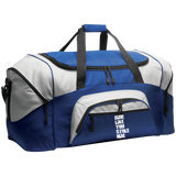 RIDE LIKE YOU STOLE HIM (WHITE) BG99 Colorblock Sport Duffel