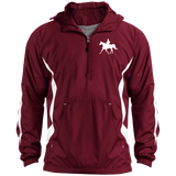 Missouri Fox Trotter WITH MALE RIDER WHITE JST63 Unisex Colorblock Raglan Anorak