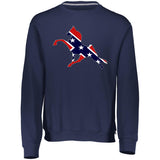 Rebel on the Rail Tennessee Walking Horse Performance 698HBM Dri-Power Fleece Crewneck Sweatshirt