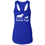 BORN TO WALK NL1533 Ladies Ideal Racerback Tank