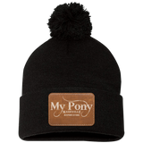 MY PONY NASHVILLE SP15 Pom Pom Knit Cap - Patch