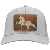 AMERICAN SADDLEBRED LEATHER PATCH (BURBURY) CP80 Twill Cap - Patch