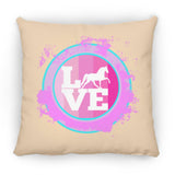 TWH PLEASURE BLEACH SPLATTER PINK TEAL ZP16 Medium Square Pillow