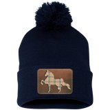 AMERICAN SADDLEBRED LEATHER PATCH (BURBURY) SP15 Pom Pom Knit Cap - Patch
