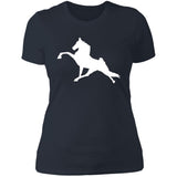 Tennessee Walking Horse Performance (WHITE) NL3900 Ladies' Boyfriend T-Shirt
