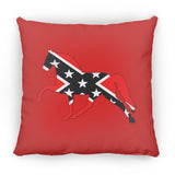 Rebel on the Rail Tennessee Walking Horse Pleasure ZP18 Large Square Pillow