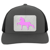 AMERICAN SADDLEBRED PINK 104C Trucker Snap Back - Patch