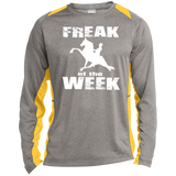 Freak Of The Week ST361LS Long Sleeve Heather Colorblock Performance Tee