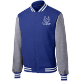 BLACKBURN STABLES (WHITE) ST270 Fleece Letterman Jacket