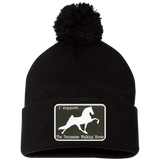 I SUPPORT THE TWH -RECTANGLE SP15 Pom Pom Knit Cap - Patch