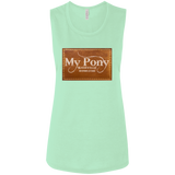 MY PONY NASHVILLE BRAND B8803 Ladies' Flowy Muscle Tank