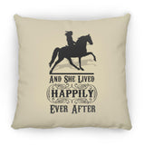 HAPPILY EVER AFTER (TWH Pleasure) Blk ZP18 Large Square Pillow