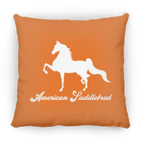 AMERICAN SADDLEBRED (DESIGN 1) WHITE 4HORSE PILLOWS THREE SIZES