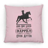 HAPPILY EVER AFTER (TWH Pleasure) Blk ZP18 Large Square Pillow