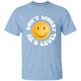 DON'T WORRY HE'S LEVEL (WHITE) G500 5.3 oz. T-Shirt