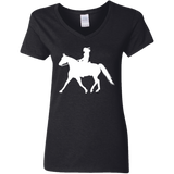 Missouri Fox Trotter LADY FINAL ART WHITE G500VL Ladies' 5.3 oz. V-Neck T-Shirt