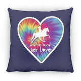 SHE FOUND HER LOVE TWH PLEASURE HEART ZP16 Medium Square Pillow
