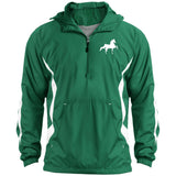 American Saddlebred (white) JST63 Unisex Colorblock Raglan Anorak