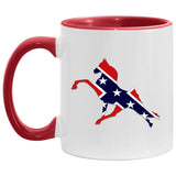Rebel on the Rail Tennessee Walking Horse Performance AM11OZ 11 oz. Accent Mug