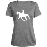 Missouri Fox Trotter LADY FINAL ART WHITE LST360 Ladies' Heather Scoop Neck Performance Tee