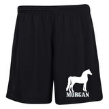 MORGAN 2 1423 Ladies' Moisture-Wicking 7 inch Inseam Training Shorts