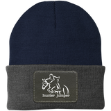 HUNTER JUMPER BLACK LEATHER CP90 Knit Cap - Patch