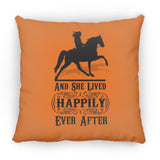 HAPPILY EVER AFTER (TWH Pleasure) Blk ZP16 Medium Square Pillow