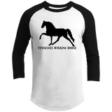 Tennessee Walker (black) 4HORSE T200 3/4 Raglan Sleeve Shirt