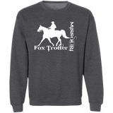 MISSOURI FOX TROTTER (white) 4HORSE Z65x Pullover Crewneck Sweatshirt 8 oz (Closeout)