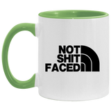 NOT SHIT FACED (BLK) AM11OZ 11 oz. Accent Mug