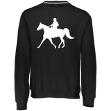Missouri Fox Trotter WITH MALE RIDER WHITE 698HBM Dri-Power Fleece Crewneck Sweatshirt