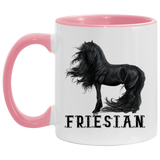 FRIESIAN STYLE 1 4HORSE AM11OZ 11 oz. Accent Mug