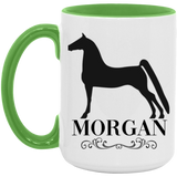 MORGAN STYLE 1 4HORSE AM15OZ 15oz. Accent Mug