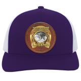 DOUG BARNES (Legends Series) Round Leather Patch 104C Trucker Snap Back - Patch