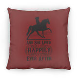 HAPPILY EVER AFTER (TWH Pleasure) Blk ZP18 Large Square Pillow