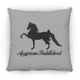 American Saddlebred 2 (black) ZP14 Small Square Pillow