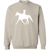 Missouri Fox Trotter LADY FINAL ART WHITE G180 Crewneck Pullover Sweatshirt