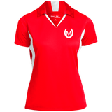 MANES RANCH (white) LST655 Ladies' Colorblock Performance Polo