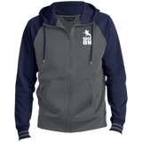 RACK ON RACKING (WHITE ART) ST236 Men's Sport-Wick® Full-Zip Hooded Jacket