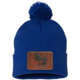 FRIESIAN ON LEATHER SP15 Pom Pom Knit Cap - Patch