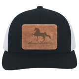 AMERICAN SADDLEBRED ON LEATHER 104C Trucker Snap Back - Patch
