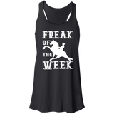 FREAK OF THE WEEK (WHITE) B8800 Flowy Racerback Tank