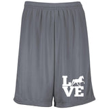 Love (TWH Pleasure) 1844 Moisture-Wicking 9 inch Inseam Mesh Shorts