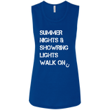 Summer Nights Showring Lights Walk On B8803 Ladies' Flowy Muscle Tank