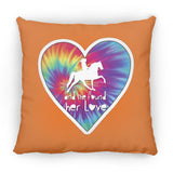 SHE FOUND HER LOVE TWH PLEASURE HEART ZP18 Large Square Pillow