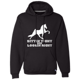 SITTIN TIGHT LOOKIN RIGHT TWH PERFORMANCE(WHITE) 695HBM Dri-Power Fleece Pullover Hoodie