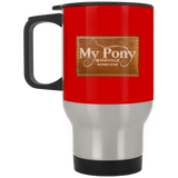 MY PONY NASHVILLE BRAND XP8400S Silver Stainless Travel Mug